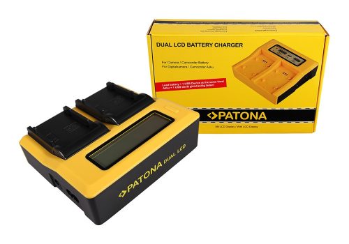 PATONA Dupla LCD USB töltő  Samsung SB-P90A