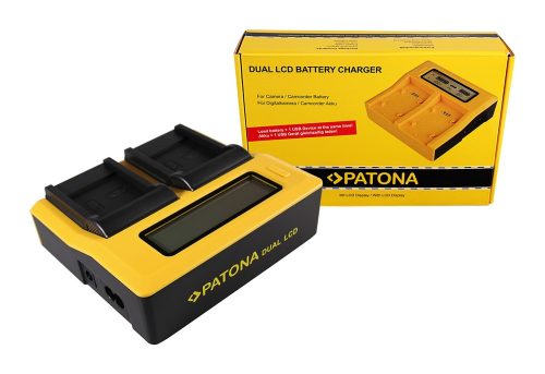 PATONA Dupla LCD USB töltő  Samsung SLB-0937