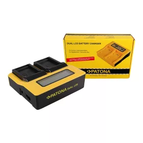 PATONA Dupla LCD USB töltő  Samsung SLB-0837B