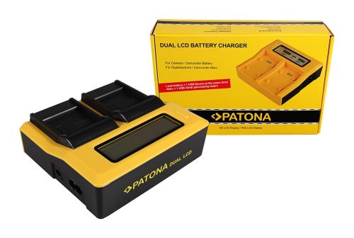 PATONA Dupla LCD USB  töltő Samsung IA-BP85