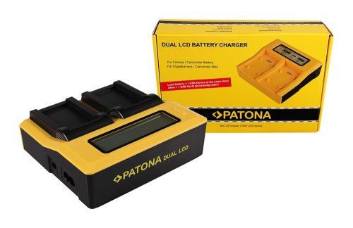 PATONA Dupla LCD USB töltő  Konica Minolta Minolta NP-200