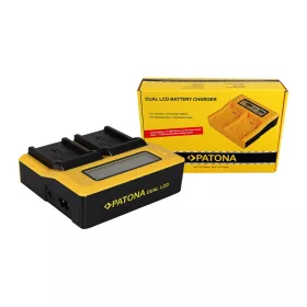   PATONA Panasonic VW-VBD140 VBD210 CGA-DU06 DU07 DU14 BLA13E VBG130K 260K akkumulátor LCD Dupla-Töltő (Charger)