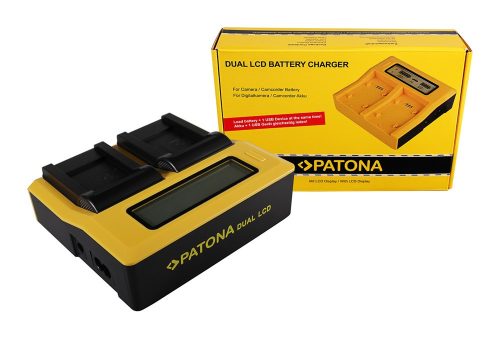 PATONA Dupla LCD USB töltő  Pentax D-LI88 Optio 