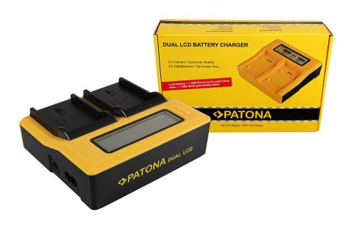 PATONA Dupla LCD USB  töltő Pentax D Li90
