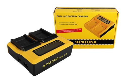 PATONA Dupla LCD USB töltő  Canon NB-8L Powershot A2200