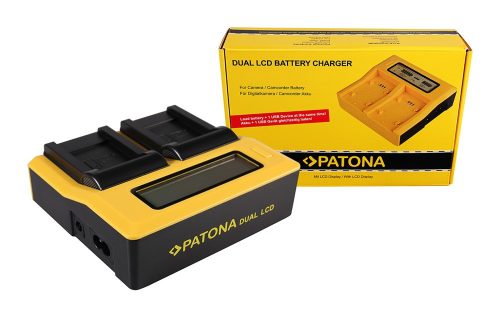 PATONA Dupla LCD USB töltő  Olympus Li-70B FE