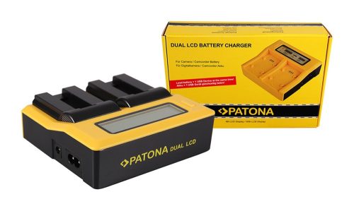 PATONA Dupla LCD USB töltő  Canon NB-9L Digitális IXUS 1000 