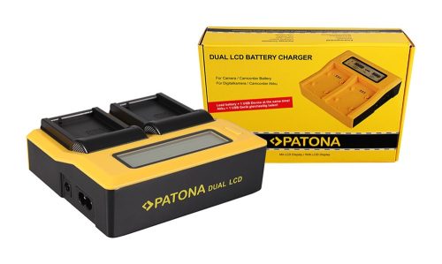 PATONA Dupla LCD USB  töltő Panasonic BLC12 BLC12PP 