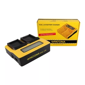 PATONA Dupla LCD USB  töltő Canon BLD10E