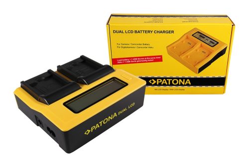 PATONA Dupla LCD USB töltő  Panasonic DMW-BCK7 Lumix DMC78FXW
