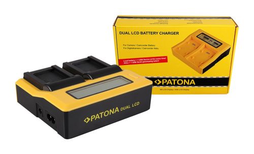 PATONA Dupla LCD USB  töltő Canon NB10L NB-10L