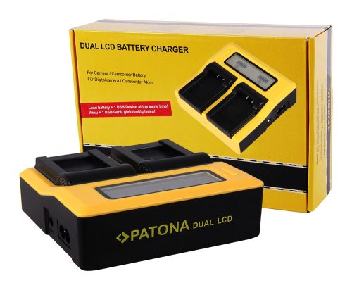 PATONA Dupla LCD USB töltő Nikon ENEL20 EN-EL20 EN-EL20a