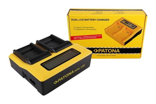 PATONA Dupla LCD USB töltő  Sanyo DB-L40A L20A