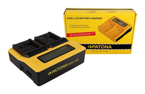 PATONA Dupla LCD USB töltő  Samsung BP-88A