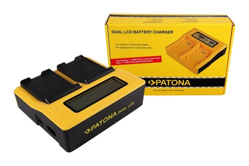 PATONA Dupla LCD USB  töltőberendezés  Samsung EB-F1A2GBU 