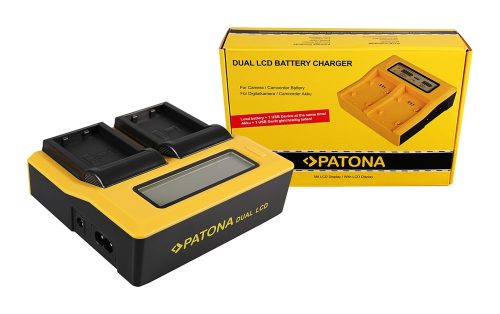 PATONA Dupla LCD USB  töltőegység Nikon EN-EL23