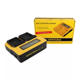   PATONA Dupla LCD USB töltő  Canon NB12L NB13L Legria Mini X NB12L NB13L PowerShot G1 X Mark