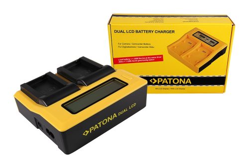 PATONA Dupla LCD USB töltő Nikon ENEL24 EN-EL24 