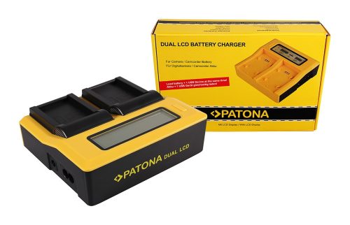 PATONA Dupla LCD USB töltő Canon LP-E17 