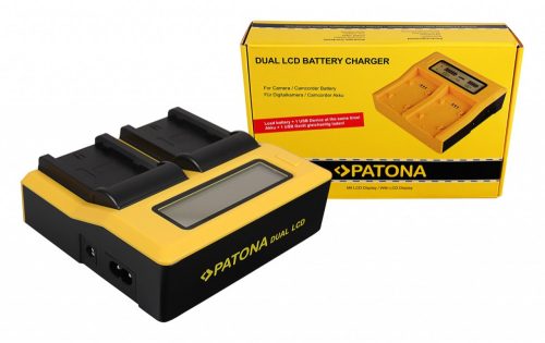 PATONA Dupla LCD USB  töltő Fuji NP-W235 Fujifilm X-T4 XT4-hez