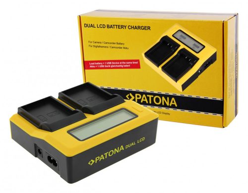 PATONA Synchron USB töltő  Olympus OM-1 BLX-1 LCD kijelzővel