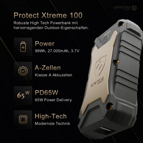 PATONA PROTECT Power Bank Extreme 100 PD65W 27,000mAh