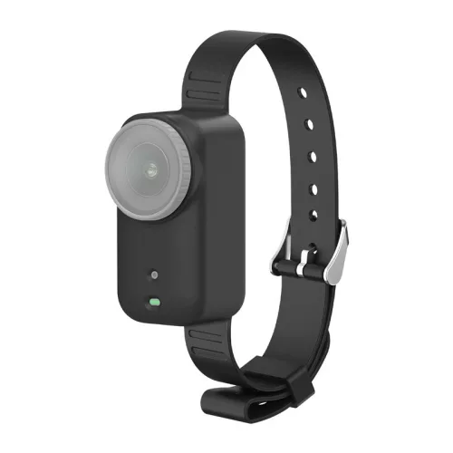 Puluz DJI Osmo Nano Szilikon szalag / kisállat nyakörv (fekete)