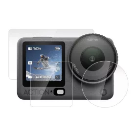Puluz DJI Osmo Action 6-hoz edzett üveg-kit (3 db)