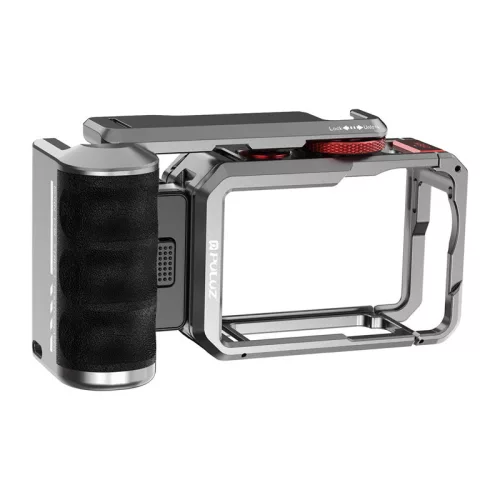 Puluz DJI Osmo Action 6 Titánium bővítő ketrec fogantyúval és további csatlakozókkal