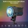 PULUZ 120W Stúdió Videólámpa - 7500 LUX 2700-6500K LED Bowens Stúdió Világítás távirányítóval