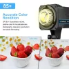 PULUZ 120W Stúdió Videólámpa - 7500 LUX 2700-6500K LED Bowens Stúdió Világítás távirányítóval