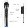 PULUZ UHF Vezeték Nélküli Dinamikus Kézi Mikrofon