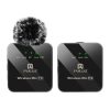 PULUZ Vezeték Nélküli Hordozható Android & iPhone Interjú Mikrofon (fekete) (1TX + 1RX)