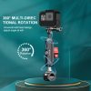 PULUZ Akciókamera CNC Magic Arm Rögzítő Satu -Tartó kar (17cm)