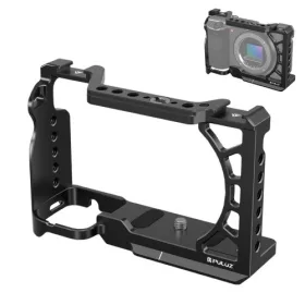   PULUZ Sony A6500 A6400 A6300 A6000 Kamera RigCage -Ketrec (fekete)