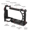 PULUZ Sony A6500 A6400 A6300 A6000 Kamera RigCage -Ketrec (fekete)