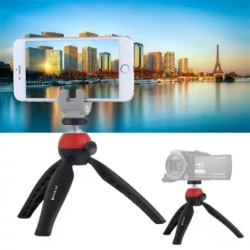   PULUZ Pocket Mini Tripod/ Kamera Állvány + Gömbfej (piros)
