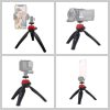 PULUZ Pocket Mini Tripod/ Kamera Állvány + Gömbfej (piros)