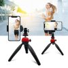 PULUZ Pocket Mini Tripod/ Kamera Állvány + Gömbfej (piros)