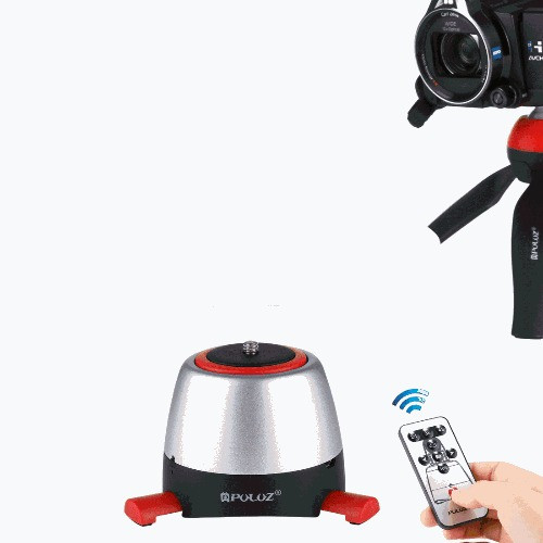 PULUZ elektronikus 360° Panorámás Állványfej + Kerek Tálca