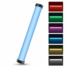   PULUZ RGB Mágneses LED Fénycső - Színes RGB Videó-lámpa - 7800mAh