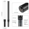 PULUZ-122 50cm RGB LED lámpa - színes cső RGB Fényterelő videólámpa - 2600mAh