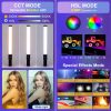 PULUZ-122 55cm RGB  LED lámpa - színes cső RGB Fényterelő videólámpa - 4600mAh