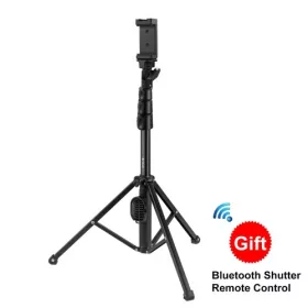   PULUZ Bluetooth Shutter Remote Selfie Stick + Mobil/ Okostelefon Tartó Adapter