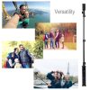 PULUZ Bluetooth Shutter Remote Selfie Stick + Mobil/ Okostelefon Tartó Adapter