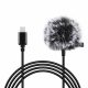 PULUZ Lavalier Apple Lightning Csíptetős interjú mikrofon - 1.5 méter (Apple)