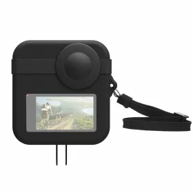   PULUZ GoPro Hero Max Szilikon Védőtok - Dupla Lencsevédővel (Fekete)