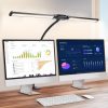 PULUZ LED-Cső Lámpa -Duplafejű, Csíptetős asztali lámpa (fekete)