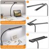 PULUZ LED-Cső Lámpa -Duplafejű, Csíptetős asztali lámpa (fekete)