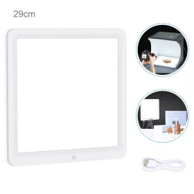   PULUZ LED Árnyékmentes Tárgyfotós Panel - 30*30 cm Termékfotós Alátét lámpa